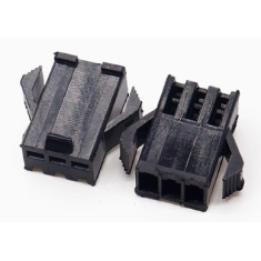 Housing Dupont macho 2,54 mm 3 pinos, preto (PC)