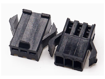 Housing Dupont macho 2,54 mm 3 pinos, preto (PC) - Imagem 1