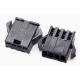 Carca&ccedil;a para conector Dupont macho 4 pinos passo 2,54 mm preto (PC) - Thumb - 1