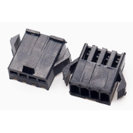 Carca&ccedil;a para conector Dupont macho 4 pinos passo 2,54 mm preto (PC)