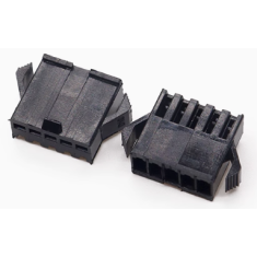Carca&ccedil;a para conector macho passo 2,54 mm 5 pinos Dupont preta (PC)