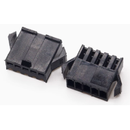 Carca&ccedil;a para conector macho passo 2,54 mm 5 pinos Dupont preta (PC)