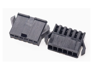 Conector Housing Dupont macho 6 posi&ccedil;&otilde;es passo 2,54 mm preto (PC) - Imagem 1