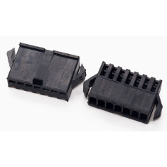 Conector Dupont Housing 7 vias passo 2,54 mm macho preto (PC)