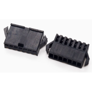 Conector Dupont Housing 7 vias passo 2,54 mm macho preto (PC)
