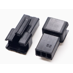 Conector housing Dupont f&ecirc;mea 3 pinos, passo 2,54 mm, preto (PC)