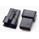 Alojamento Dupont f&ecirc;mea 4 posi&ccedil;&otilde;es 2,54 mm preto (PC) - Thumb - 1