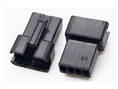 Alojamento Dupont f&ecirc;mea 4 posi&ccedil;&otilde;es 2,54 mm preto (PC) - Imagem 1