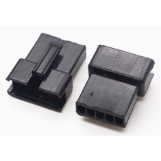 Carca&ccedil;a para conector Dupont f&ecirc;mea 5 posi&ccedil;&otilde;es, passo 2,54 mm, preta (PC)
