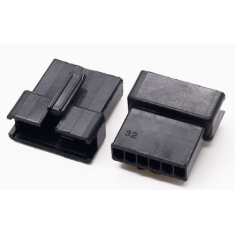 Alojamento Dupont f&ecirc;mea 6 vias passo 2,54 mm preto (PC)