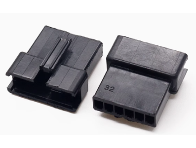 Alojamento Dupont f&ecirc;mea 6 vias passo 2,54 mm preto (PC) - Imagem 1