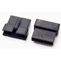 Housing Dupont f&ecirc;mea passo 2,54 mm 7 vias preto (PC)