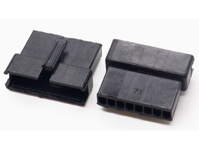 Carca&ccedil;a para conector f&ecirc;mea passo 2,54 mm 8 posi&ccedil;&otilde;es Dupont preta (PC) - Imagem 1