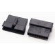 Conector housing f&ecirc;mea 2,54 mm 9 posi&ccedil;&otilde;es tipo Dupont preto (PC) - Thumb - 1