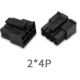 Conector 5557 para PCB, dupla fileira 2x4P, passo 3,0 mm, housing Dupont preto (PC) - Thumb - 1