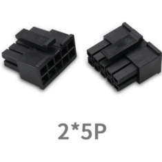 Conector PCB dupla fila passo 3,0 mm 2x5 pinos (5557) Housing Dupont preto (PC)