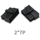 Conector para PCB pitch 3,0 mm, fila dupla 2x7 pinos (5557), carca&ccedil;a Dupont preta em PC - Thumb - 1