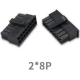 Conector de dupla fileira para PCB passo 3,0 mm 5557, 2x8 pinos, carca&ccedil;a Dupont preta (PC) - Thumb - 1