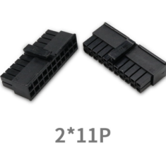 Conector 5557 para PCB dupla fila 2x11P, pitch 3,0 mm, pinos pequenos, carca&ccedil;a Dupont preta (PC)