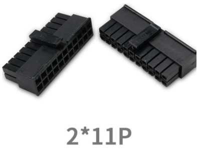 Conector 5557 para PCB dupla fila 2x11P, pitch 3,0 mm, pinos pequenos, carca&ccedil;a Dupont preta (PC) - Imagem 1