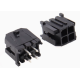 Conector de dupla fila 3,0 mm pitch 2x2 pinos pequenos (5557) housing Dupont preto (PC) - Thumb - 1