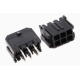 Conector 5557 dupla fileira 2x3 pinos, passo 3,0 mm para PCB, pinos pequenos, carca&ccedil;a Dupont preta (PC) - Thumb - 1