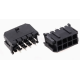 Conector de dupla fileira 2 x 4P 5557, pinos pequenos, pitch 3,0 mm, carca&ccedil;a Dupont preta (PC) - Thumb - 1