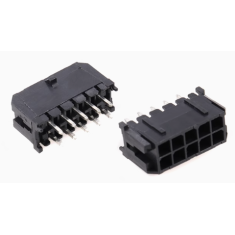 Conector Dupont preto 2x5 pinos dupla fila 3,0 mm (5557) em PC