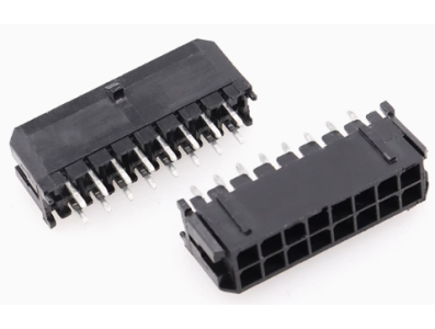 Conector 5557 de dupla fileira, passo 3,0 mm para PCB, 2x8 pinos, carca&ccedil;a Dupont preta (PC) - Imagem 1