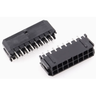 Conector 5557 de dupla fileira, passo 3,0 mm para PCB, 2x8 pinos, carca&ccedil;a Dupont preta (PC)