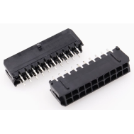 Conector 5557 de duas fileiras para PCB, passo 3,0 mm, 2x10 pinos, housing Dupont preto (PC)