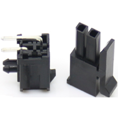 Conector PCB 5557 pinos pequenos 2&times;1P de duas fileiras, pitch 3,0 mm, carca&ccedil;a Dupont preta (PC)