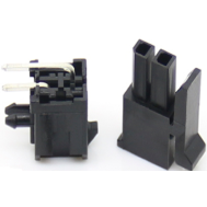 Conector PCB 5557 pinos pequenos 2&times;1P de duas fileiras, pitch 3,0 mm, carca&ccedil;a Dupont preta (PC)