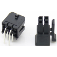 Conector Duplo 2x2 Pinos 3,0 mm Pitch para PCB 5557, Housing Dupont Preto (PC)