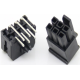 Conector PCB dupla fileira 2x3 pinos, passo 3,0 mm, 5557 para pinos pequenos, carca&ccedil;a Dupont preta (PC) - Thumb - 1