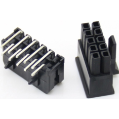 Conector 2x5 pinos para PCB, passo 3,0 mm, linha dupla (5557), carca&ccedil;a Dupont preta (PC)