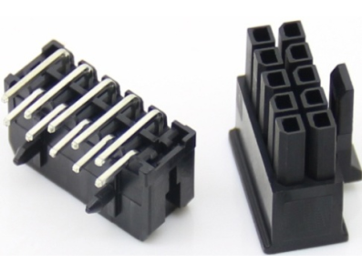 Conector 2x5 pinos para PCB, passo 3,0 mm, linha dupla (5557), carca&ccedil;a Dupont preta (PC) - Imagem 1