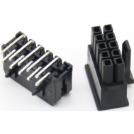 Conector 2x5 pinos para PCB, passo 3,0 mm, linha dupla (5557), carca&ccedil;a Dupont preta (PC)