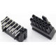 Alojamento Dupont preto (PC) para conector PCB 2x6 pinos (2 fileiras), passo 3,0 mm, 5557 - Thumb - 1