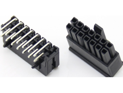 Conector dupla fileira 2x7 pinos, passo 3,0 mm PCB 5557, carca&ccedil;a Dupont preta (PC) - Imagem 1