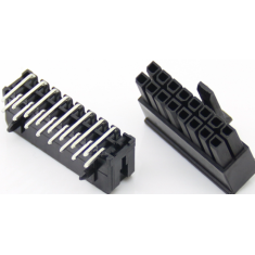 Conector para PCB 2x8 pinos pequenos 3,0 mm pitch dupla fileira 5557 Housing Dupont preto (PC)
