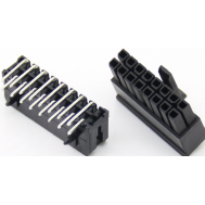 Conector para PCB 2x8 pinos pequenos 3,0 mm pitch dupla fileira 5557 Housing Dupont preto (PC)