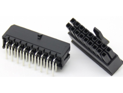 Conector PCB dupla fileira 3,0 mm passo 2x9 pinos (5557), carca&ccedil;a Dupont preta (PC) - Imagem 1