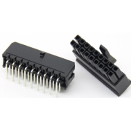 Conector PCB dupla fileira 3,0 mm passo 2x9 pinos (5557), carca&ccedil;a Dupont preta (PC)