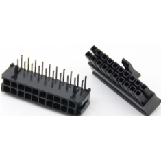 Conector de 2 fileiras 3,0 mm passo para PCB 2&times;10 pinos 5557, carca&ccedil;a Dupont preta (PC)