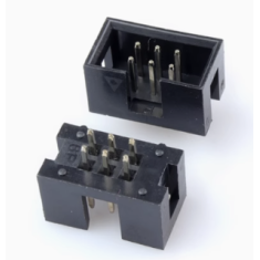 Conector Socket Header DC3-6P 2,54 mm Reto (agulha) Housing Dupont Preto (PC)