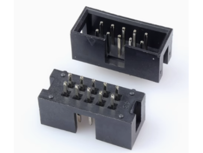 Conector header DC3-10P 10 pinos 2,54 mm, pinos retos, alojamento DuPont preto (PC) - Imagem 1