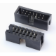 Conector header DC3-14P 14 pinos 2,54 mm reto soquete tipo agulha housing Dupont preto (PC) - Thumb - 1
