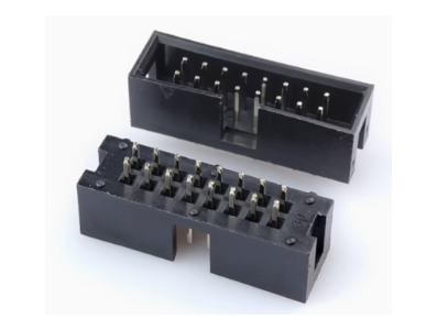 Conector header DC3-16P 2,54 mm com agulhas retas, housing Dupont preto (PC) - Imagem 1