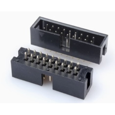 Conector Header DC3-18P 2,54 mm Soquete Agulha Reta Alojamento Dupont Preto (PC)